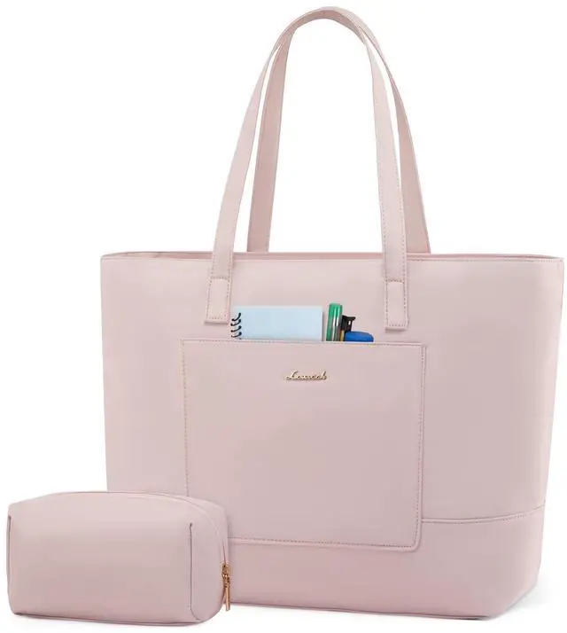 Main image of LOVEVOOK Tote Bag for Women, Work Tote with Laptop Compartment for Nurse Travel Commuter, Gym Tote Purse with Yoga Mat Strap