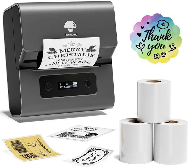 Main image of Phomemo M221 Printer with 3 Rolls Labels (50x80mm)