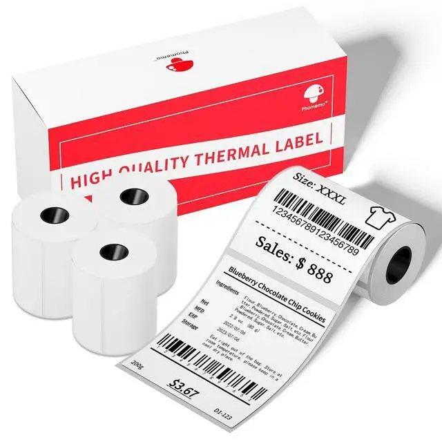 Alt view image 2 of 5 - Phomemo M221 Printer with 3 Rolls Labels (50x80mm)