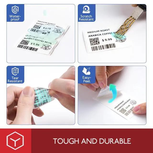 Alt view image 4 of 5 - Phomemo M221 Printer with 3 Rolls Labels (50x80mm)