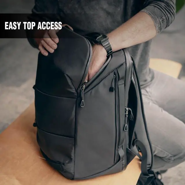 Alt view image 5 of 5 - Large Faraday Backpack | Signal-Blocking, Anti-Tracking, Premium Cordura, Water-Resistant, Laptops, 35L Bag, Data Security for Phones, Laptops, Tablets, Passports, and more, Carry-On Luggage