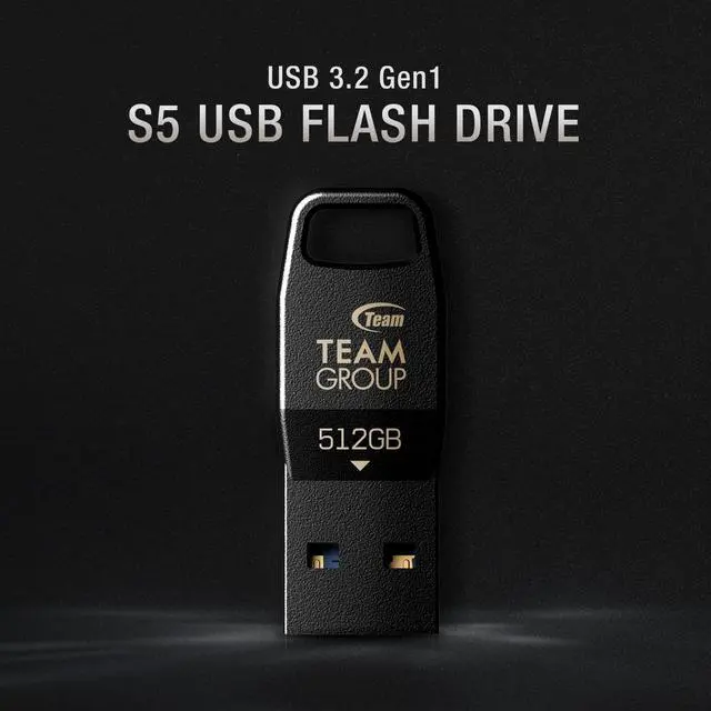Alt view image 2 of 5 - TEAMGROUP 512GB S5 USB 3.2 Gen 1 (USB 3.1/3.0) Up to 140MB/s Flash Thumb Drive, External Data Storage Memory Stick Compatible with Computer/Laptop/Desktops/PC,Type-A,COB Tech,Hang Hole