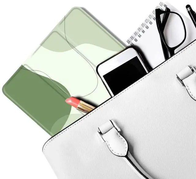 Alt view image 5 of 5 - MAYCARI Abstract Line Art Sage Green Case for iPad 9.7 inch 2017/2018 with Pencil Holder, Aesthetic iPad 5th/6th Generation Protective Case with Soft TPU Green, Auto Sleep/Wake Cover Slim Shell