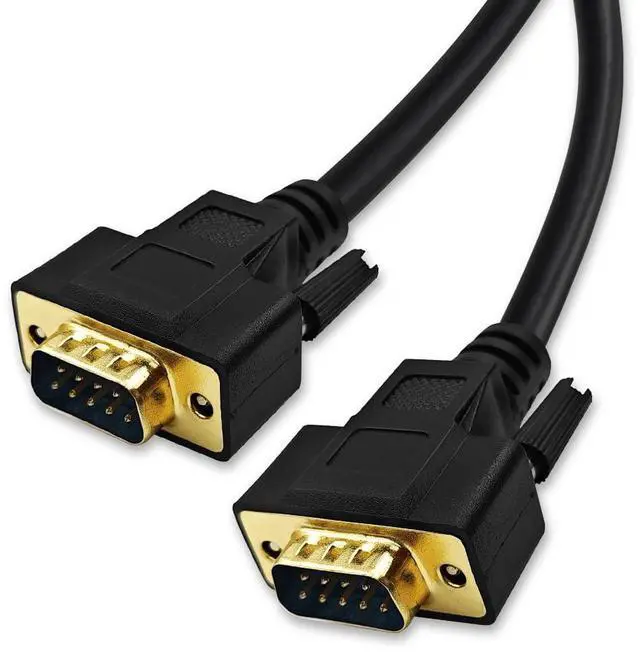 Main image of XANHAM 65 Feet(20 Meter) RS232 Null Modem Cable DB9 2 3 Cross TX RX Line Double Shielded(Metal Braiding&AL-foil) Male to Male, Black, SC902X14MM