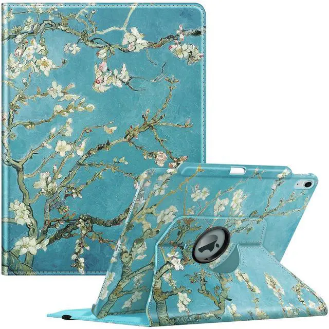 Main image of Fintie Rotating Case for iPad Air 13-inch (M3) 2025, (M2) 2024-360 Degree Swiveling Protective Stand Cover with Pencil Holder, Auto Wake/Sleep, Blossom