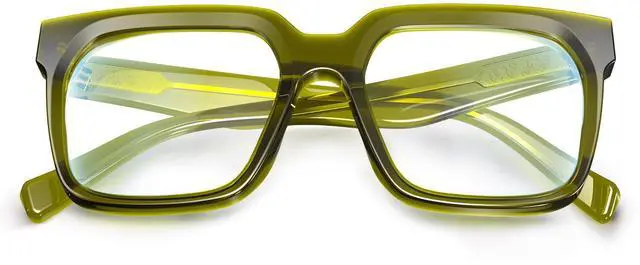 Alt view image 4 of 5 - VISOONE 2 Pack Rectangle TR90 Blue Light Blocking Glasses Computer Eyewear with Preppy Look for Women and Men Cougar