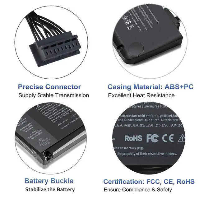 Alt view image 4 of 5 - Ftenlyen A1322 A1278 Battery Replacement - A1322 Battery for MacBook Pro 13 inch Mid 2012 2010 2009 Early 2011 Late 2011 Version High-Performance and Long Lasting [ 10.95V 63.5WH ] AL12A32