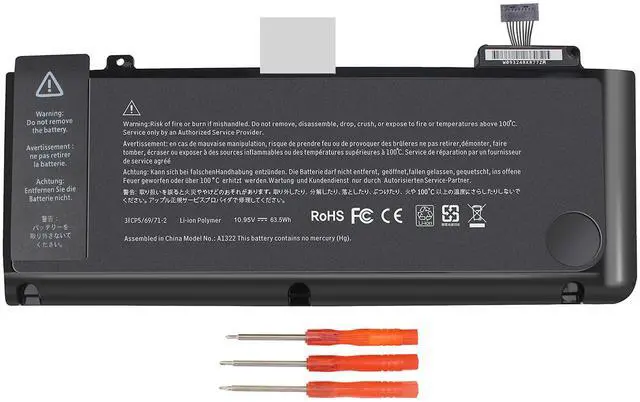 Main image of Ftenlyen A1322 A1278 Battery Replacement - A1322 Battery for MacBook Pro 13 inch Mid 2012 2010 2009 Early 2011 Late 2011 Version High-Performance and Long Lasting [ 10.95V 63.5WH ] AL12A32