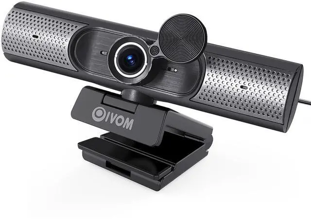 Main image of Oivom Webcam with Microphone and Speaker, 1080P Web Camera for Desktop Computer Laptop, USB Camera with Physical Privacy Cover,Plug and Play, Streaming Webcam, Wide Angle PC Cam 3 in 1