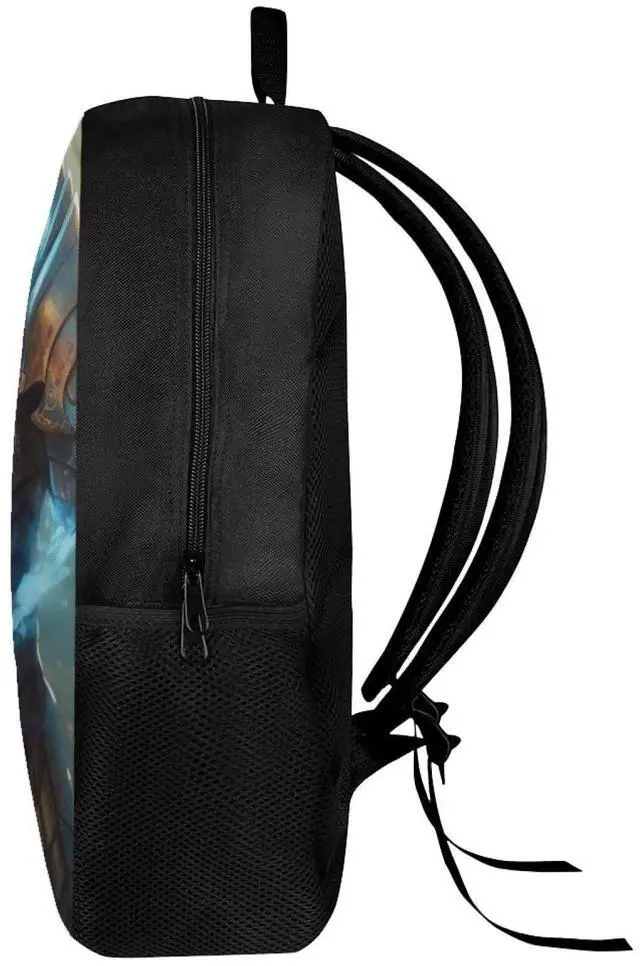 Alt view image 5 of 5 - Modysero Large Capacity 17 Inch Boys Backpack Cool Tiger Print School Bag with Two Side Pocket Durable Lightweight Kids Backpack for School Work Camping Adjustable Strap Laptop Backpack