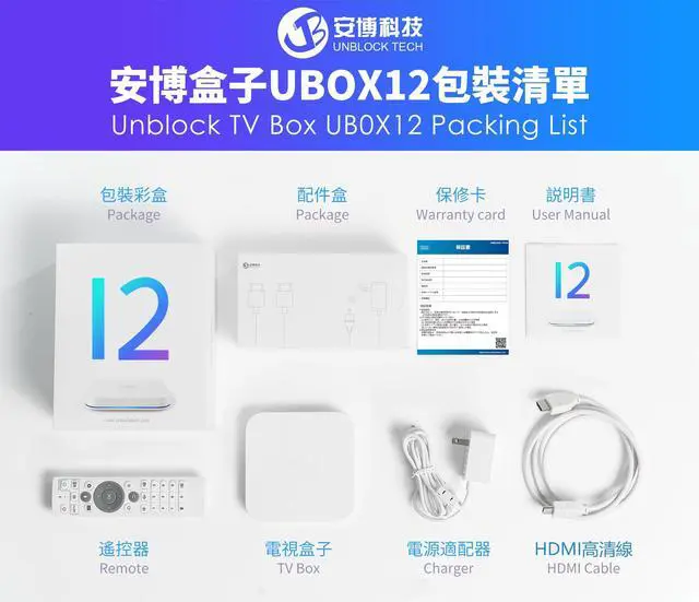 Alt view image 2 of 4 - 2025Unblock Tech Remote +Ubox12 Linux 4+64G