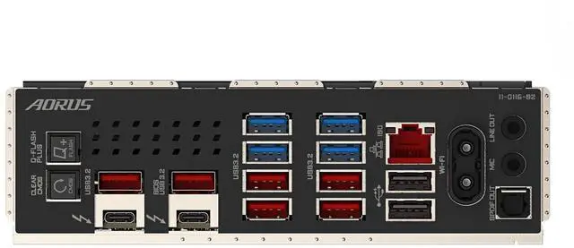 Alt view image 4 of 5 - GIGABYTE Z890 AORUS Master Intel Core Ultra (Series 2) LGA 1851 Motherboard, ATX, DDR5, 5X M.2, PCIe 5.0, Thunderbolt 4, WIFI7, 10GbE LAN, EZ-Latch