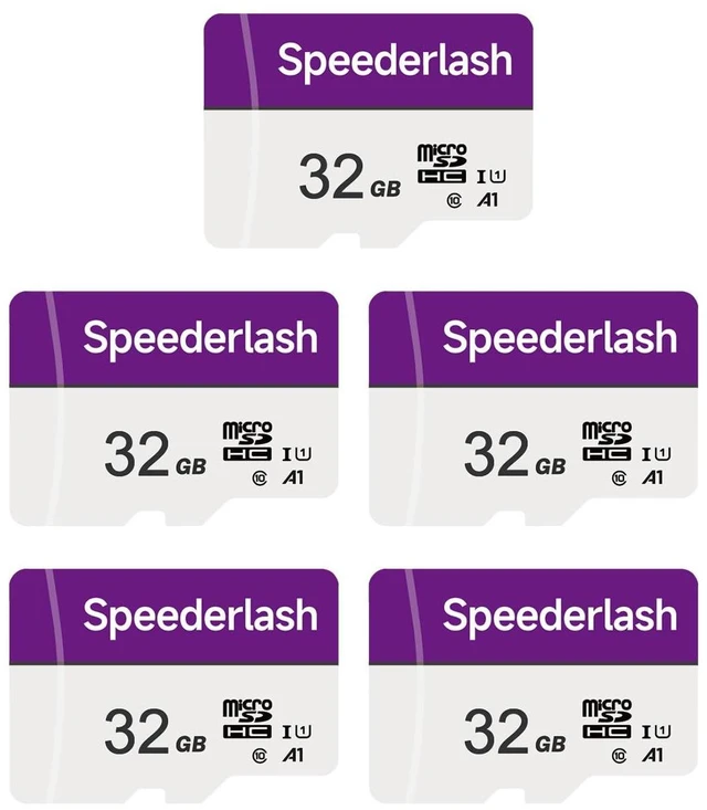 Main image of Speederlash Memory Card 32GB 5 Pack, Blank Digital Storage Media, Electronic Memories