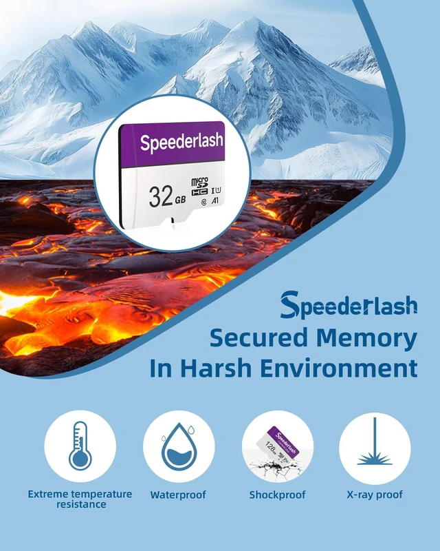 Alt view image 2 of 5 - Speederlash Memory Card 32GB 5 Pack, Blank Digital Storage Media, Electronic Memories