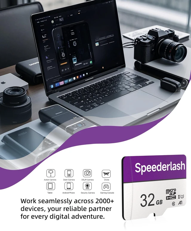 Alt view image 5 of 5 - Speederlash Memory Card 32GB 5 Pack, Blank Digital Storage Media, Electronic Memories