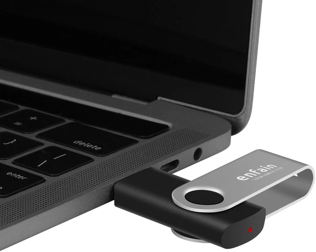 Alt view image 5 of 5 - Enfain 8GB USB Flash Drive 10 Pack (80GB Total) Bulk Thumb Drives with Metal Swivel Cap ^^ Includes Labels for Business, Data Backup, Presentations & File Storage