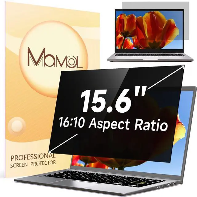 Main image of Laptop Privacy Screen 15.6 Inch Compatible with HP/ Dell/ Acer/ Samsung/Asus/ Lenovo/Toshiba, Removable 16:10 Aspect Privacy Filter Screen Protector for 15.6 Inch Laptop, Anti Gla