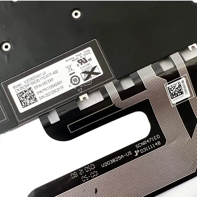 Alt view image 3 of 5 - JINTAI Backlit US Keyboard for Dell X15 R1 PK133042A01