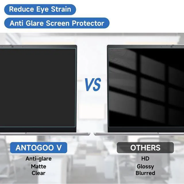 Alt view image 2 of 5 - 2 Pcs 14 Inch (1920x1200P) Laptop Blue Light Screen Protector, Reduce Eye Strain Anti Glare Blue Light Blocking Screen Protector for 14 with 16:10 Resolution HP/Dell/Acer/Asus/Samsung/