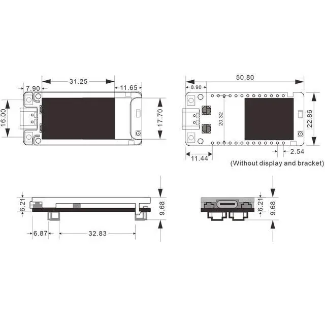 Alt view image 5 of 5 - Heltec Mesh Node T114 V2 Development Board with TFT Display Meshtastic Tracker Nordic nRF52480 GNSS + Case + 800mAh Battery Set SX1262 Chip Support LoRa Bluetooth WiFi for Meshtastic LoRawan IOT