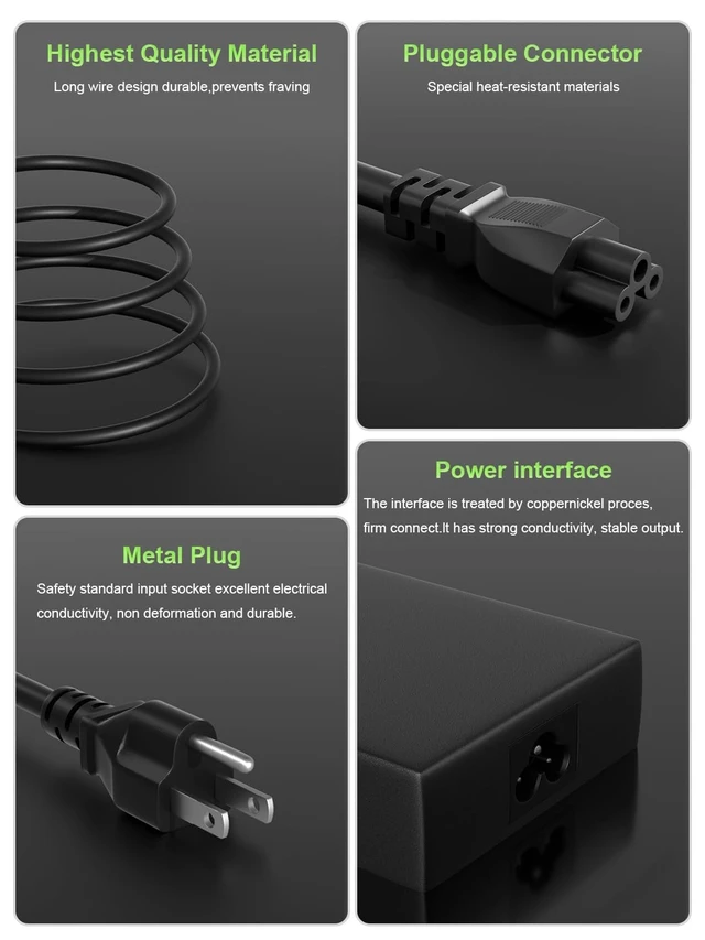 Alt view image 5 of 5 - PowerPortnerLink 180W Charger Compatible with Dell G15 G7 G5 G3,Precision 7670 7550 7530 3551 3530,Alienware m17 M15 17 15 13 14 M17x,OptiPlex,inspiron 23 24 27 AIO Desktop Laptop