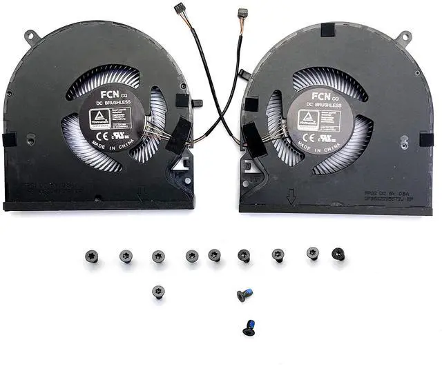 Main image of Bestparts New CPU+GPU Cooling Fan Replacement for Razer Blade 15" Advanced (2021) ^^ RZ09-0409, Razer Blade 15" (2022) ^^ RZ09-0421 DFS5K12304363E DFS5K22115572J 5V 0.5A with 12x Bottom Cover