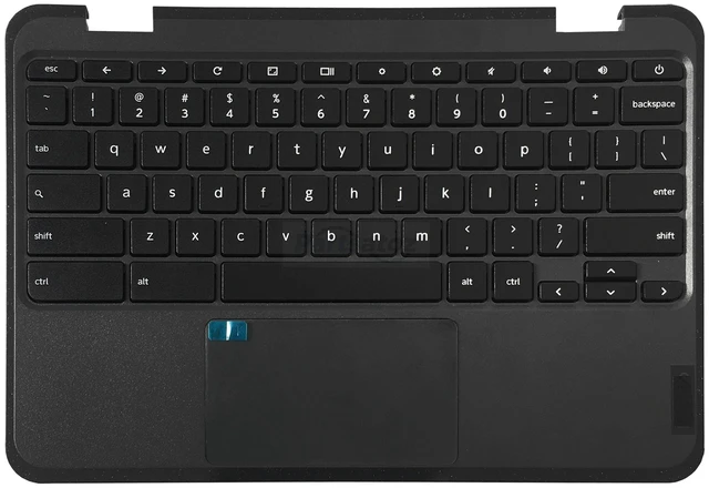 Main image of Partsatoz Laptop Palmrest Upper Case Top Cover with US English Keyboard Touchpad Assembly Replacement for Lenovo 100e Chromebook Gen 3 WiFi 82J7 82J8 5M11C94663