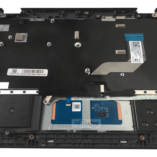 Alt view image 5 of 5 - Partsatoz Laptop Palmrest Upper Case Top Cover with US English Keyboard Touchpad Assembly Replacement for Lenovo 100e Chromebook Gen 3 WiFi 82J7 82J8 5M11C94663