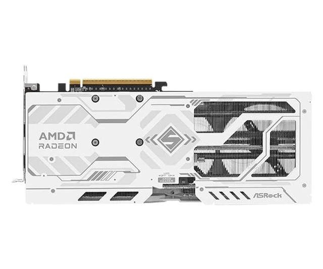 Alt view image 3 of 5 - ASRock Radeon RX 9060 XT Steel Legend 16GB GDDR6 OC Graphics Card ^^ 3275 MHz Boost ^^ Triple Fan ^^ 0dB Cooling ^^ Metal Backplate ^^ PCIe 5.0 ^^ DisplayPort 2.1a, HDMI 2.1b