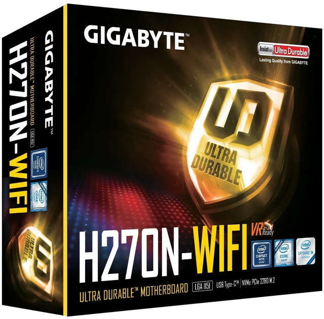 Alt view image 3 of 5 - GIGABYTE GA-H270N-WIFI LGA1151 Intel H270 Mini ITX DDR4 Motherboard