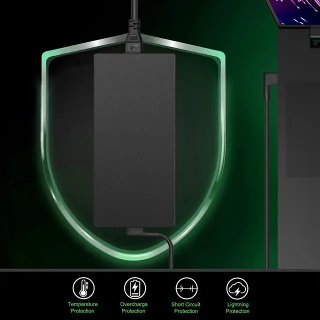 Alt view image 5 of 5 - JUYOON 400W Laptop Charger Comaptible with Razer Blade 18 2026 2025 4k RZ09-0529 RZ09-0582 Laptop Razer 400W Power Adapter RC30-05290200-B3U1