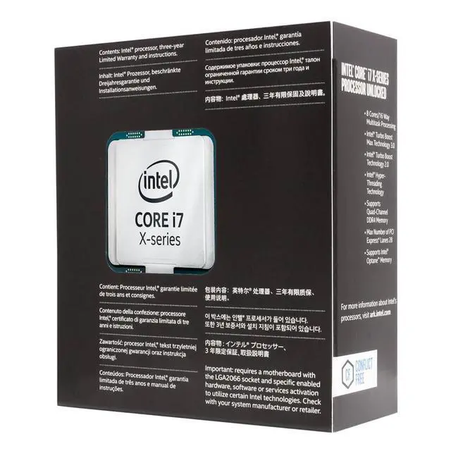 Alt view image 3 of 4 - Intel BX80673I77820X Core i7-7820X Processor