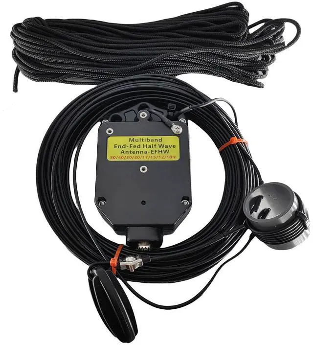 Main image of JYR8010-150W End Fed Half Wave Antenna for Ham Radio 8 Band 10m 12m 15m 17m 20m 30m 40m 80m Long Wire Antenna, 1:64 Balun No Tuning Great for POTA/SOTA