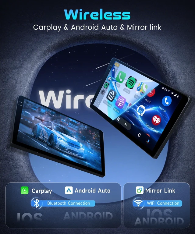 Alt view image 2 of 5 - 4G+128G Car Stereo for Dodge Caravan Chrysler Town & Country 2001-2007