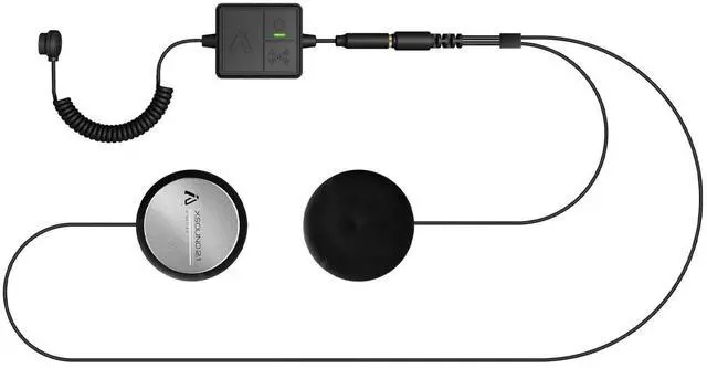 Main image of IASUS Ultra Thin Motorcycle Helmet Bluetooth Headset - Transparency Mode, IP65 Waterproof - XS2.1R Drop-in Audio, 5.2 Bluetooth Helmet Speakers for Motorcycle, Bicycle, Snowboard & Ski