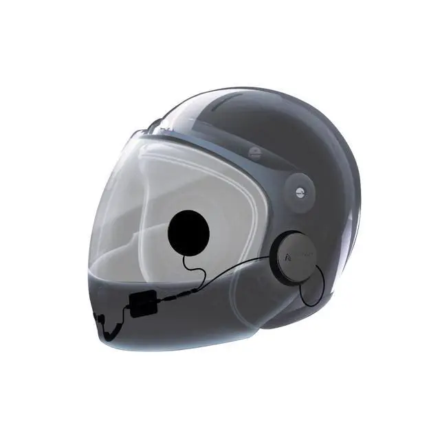Alt view image 2 of 5 - IASUS Ultra Thin Motorcycle Helmet Bluetooth Headset - Transparency Mode, IP65 Waterproof - XS2.1R Drop-in Audio, 5.2 Bluetooth Helmet Speakers for Motorcycle, Bicycle, Snowboard & Ski