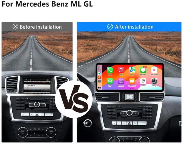 Alt view image 3 of 5 - Uckazy 12.3" Linux CarPlay for M-Class/GL W166/X166 NTG4.5/4.7 12-15