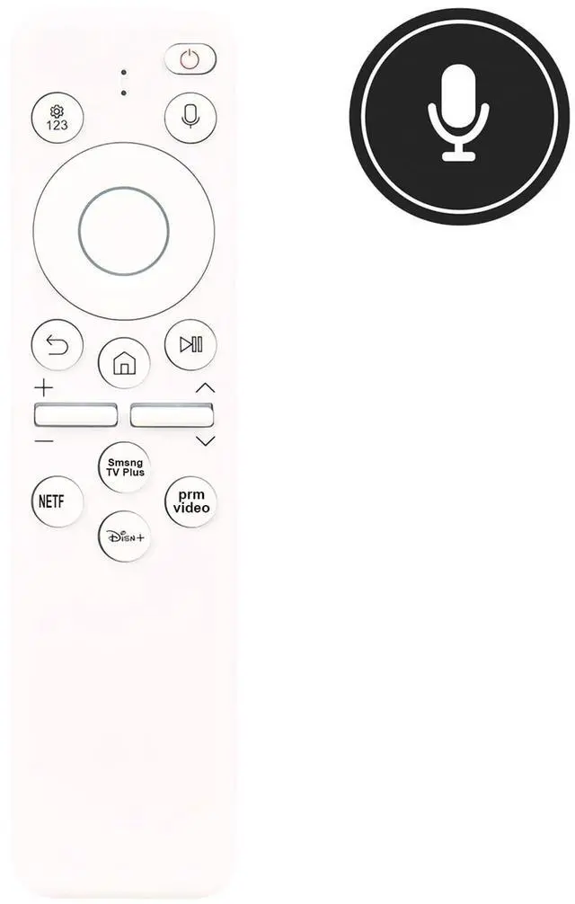 Alt view image 2 of 5 - Voice Replace Remote Control Compatible with Samsung The Frame QLED Full HD Smart Tizen TV QN32LS03CBF QN32LS03CBFXZA QN32LS03CBFXZC BN59-01439D BN59-01456D N59-01439A TM2361E BN59-01456A BN59-0