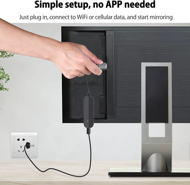 Alt view image 3 of 5 - iShare iOS Wireless HDMI Display Adapter for iPhone, Streaming Mirroring Device for iPhone to TV/Monitor/Projector, HD Video & Audio Sync, iOS Screen Mirroring Adapter (Not Support Netflix)