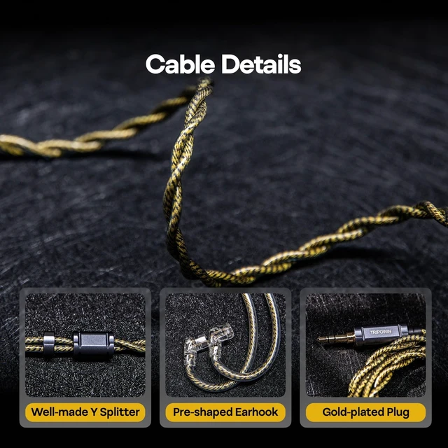 Alt view image 5 of 5 - Linsoul Tripowin Cygnus Hybrid Single Crystal Copper IEM Cable