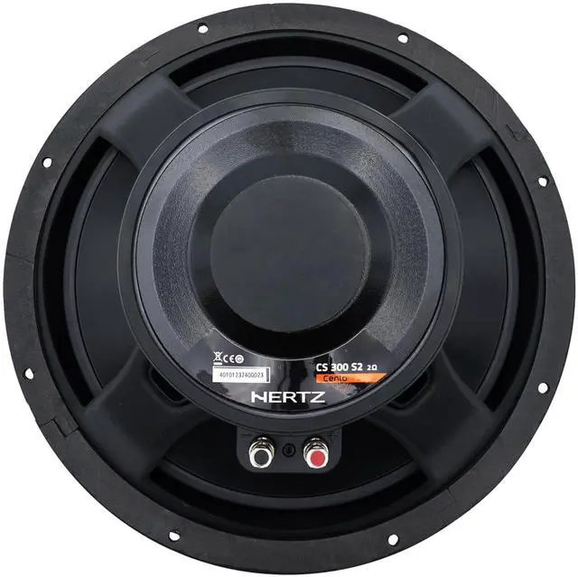 Alt view image 5 of 5 - HERTZ Cento Series CS-300-S2 12" (300mm) 350 Watt RMS 2-Ohm SVC Subwoofer