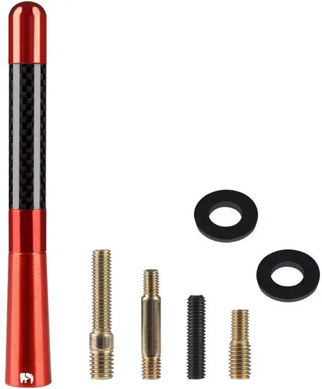 Alt view image 5 of 5 - ONE250 Antenna, Compatible with Toyota Tundra All Models - Will fit Any Tundra TRD Packages, XK30/XK40 XK50, Double Cab, CrewMax, SR5, 1794 Edition, TRD or TRD Pro (Red)
