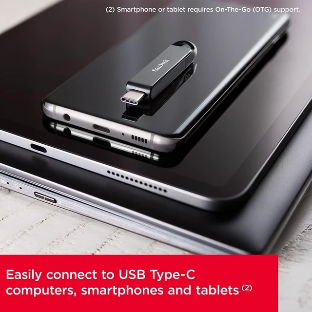 Alt view image 2 of 5 - SANDISK 128GB Ultra USB-C Flash Drive, Up to 150MB/s Read Speeds