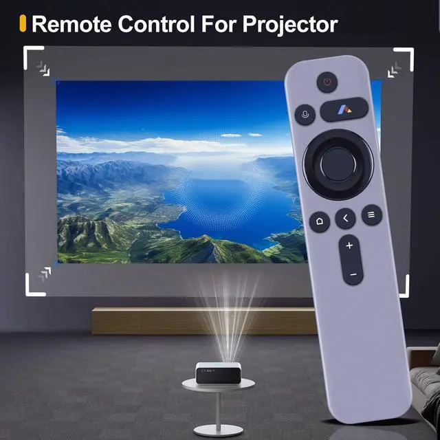 Alt view image 2 of 5 - HZIME New RC605 Replacement Voice Remote Control Compatible for WEMAX Xiaomi FENGMI MI Projector