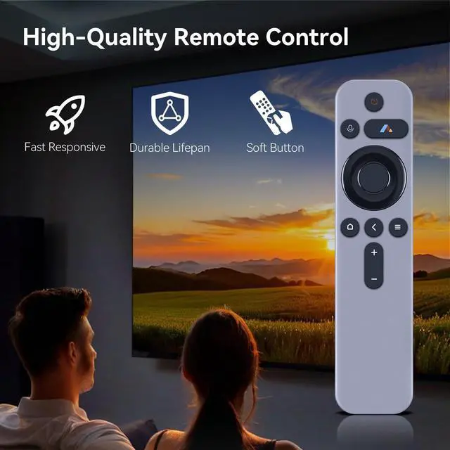Alt view image 3 of 5 - HZIME New RC605 Replacement Voice Remote Control Compatible for WEMAX Xiaomi FENGMI MI Projector