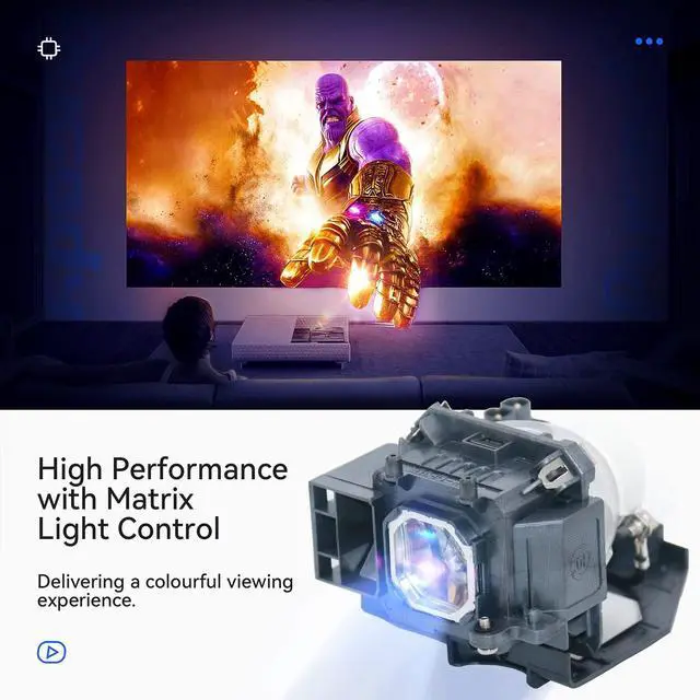 Alt view image 4 of 5 - Pugody NP15LP/60003121 Replacement Projector Lamp Bulb for NEC NP- M230X M260X M260W M260XS M260WS M260XSG M271W M271X M300X M300XC M300XG M311X with Housing