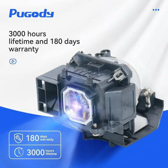 Alt view image 2 of 5 - Pugody NP15LP/60003121 Replacement Projector Lamp Bulb for NEC NP- M230X M260X M260W M260XS M260WS M260XSG M271W M271X M300X M300XC M300XG M311X with Housing