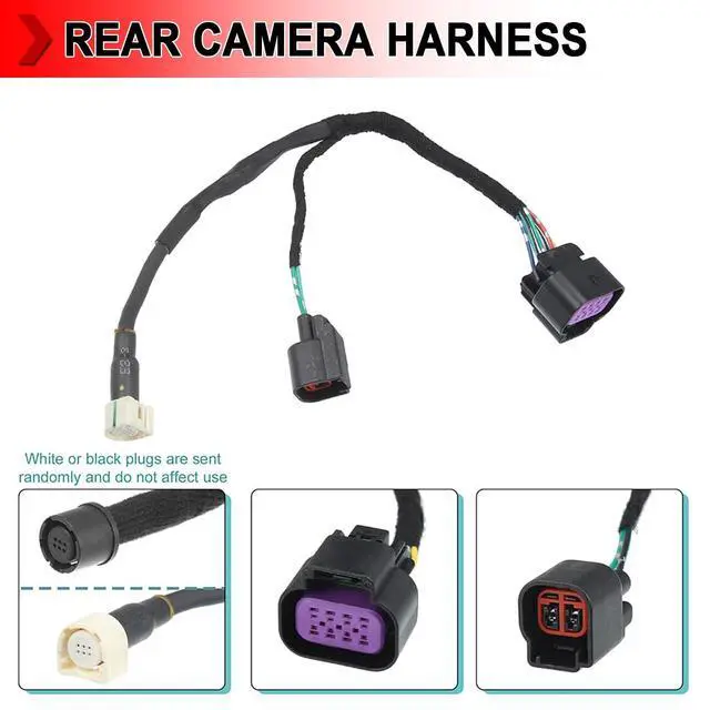 Alt view image 3 of 5 - 68189124AC Rear View Camera Wiring Harness, Tailgate Wiring Harness Fit for Dodge Ram 1500 2500 3500 2013 2014 2015 2016 2017 2018