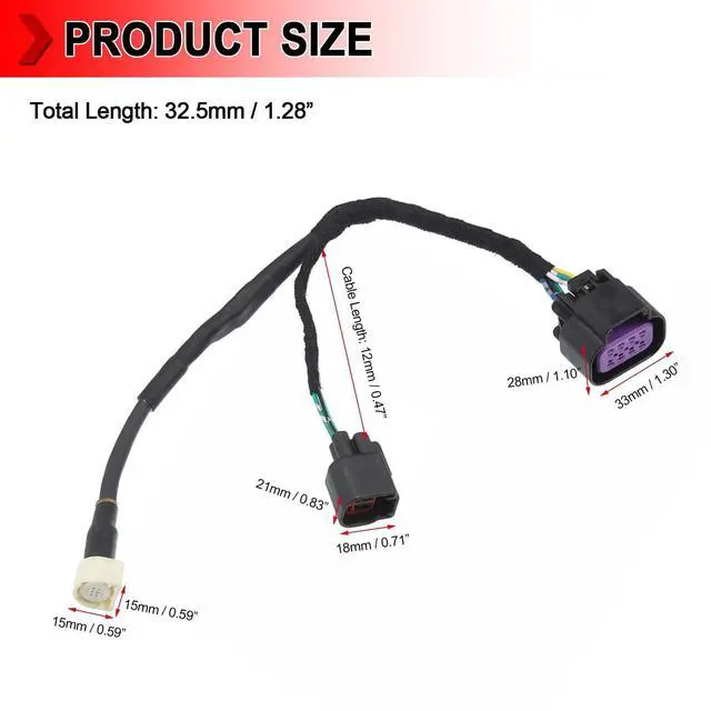 Alt view image 5 of 5 - 68189124AC Rear View Camera Wiring Harness, Tailgate Wiring Harness Fit for Dodge Ram 1500 2500 3500 2013 2014 2015 2016 2017 2018