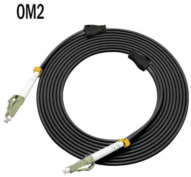 Alt view image 2 of 5 - Jeirdus 100FT LC to LC Outdoor Armored Duplex 50/125 OM2 Fiber Optic Cable Jumper Optical Patch Cord Multimode 30Meters 30M LC-LC